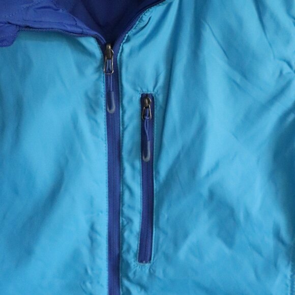 L.L. Bean Womens Blue Lrg Reversible Insulated Quilted Full Zip Lightweight Vest - Picture 9 of 16